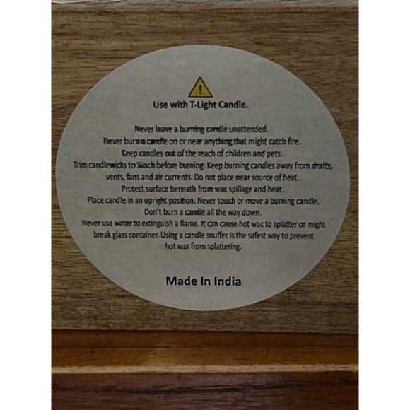 Handcrafted Jaipur In Bloom Wooden Votive Candle Holder With Floral Design - Picture 8 of 10